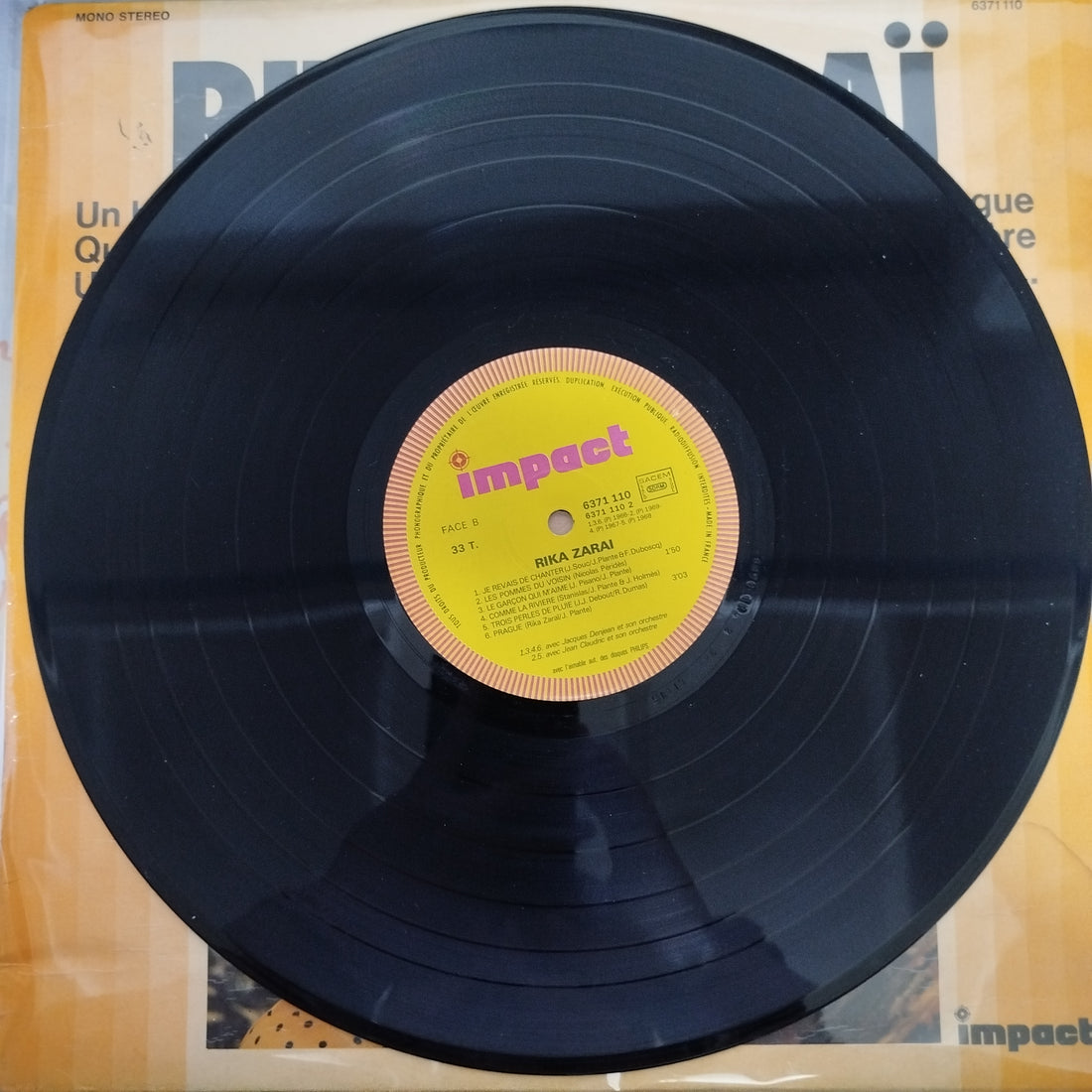 แผ่นเสียง Rika Zaraï - Rika Zaraï Vinyl VG+