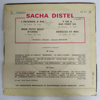 แผ่นเสียง Sacha Distel - L'Incendie A Rio / Y En A Qui Font Ça / Mon Petit Bout D'Chou / Rebecca Et Moi Vinyl VG