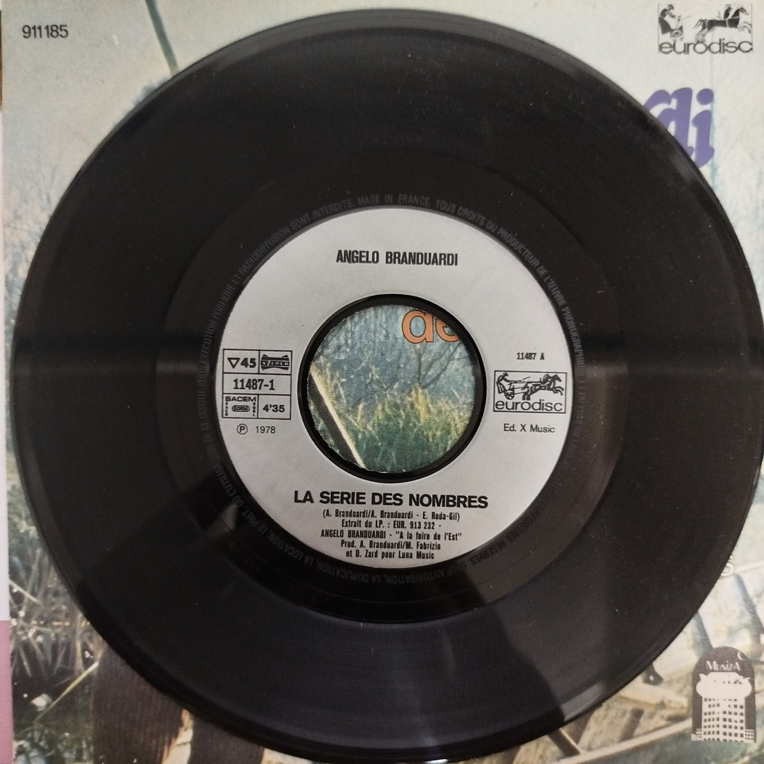 แผ่นเสียง Angelo Branduardi - La Série Des Nombres Vinyl VG