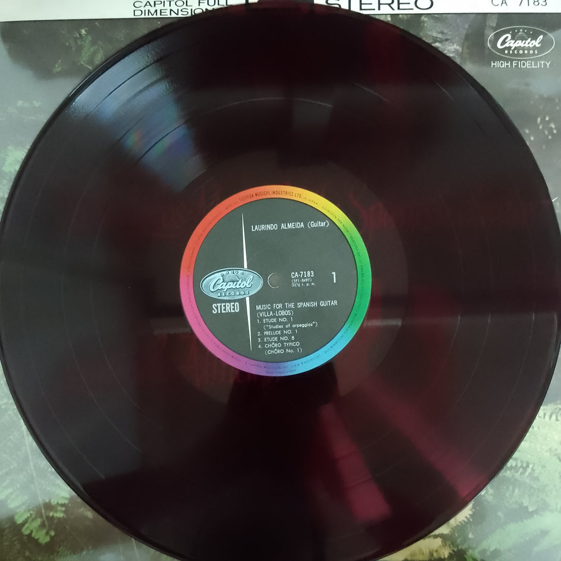 แผ่นเสียง Laurindo Almeida - Music For The Spanish Guitar Vinyl VG+ แผ่นแดง