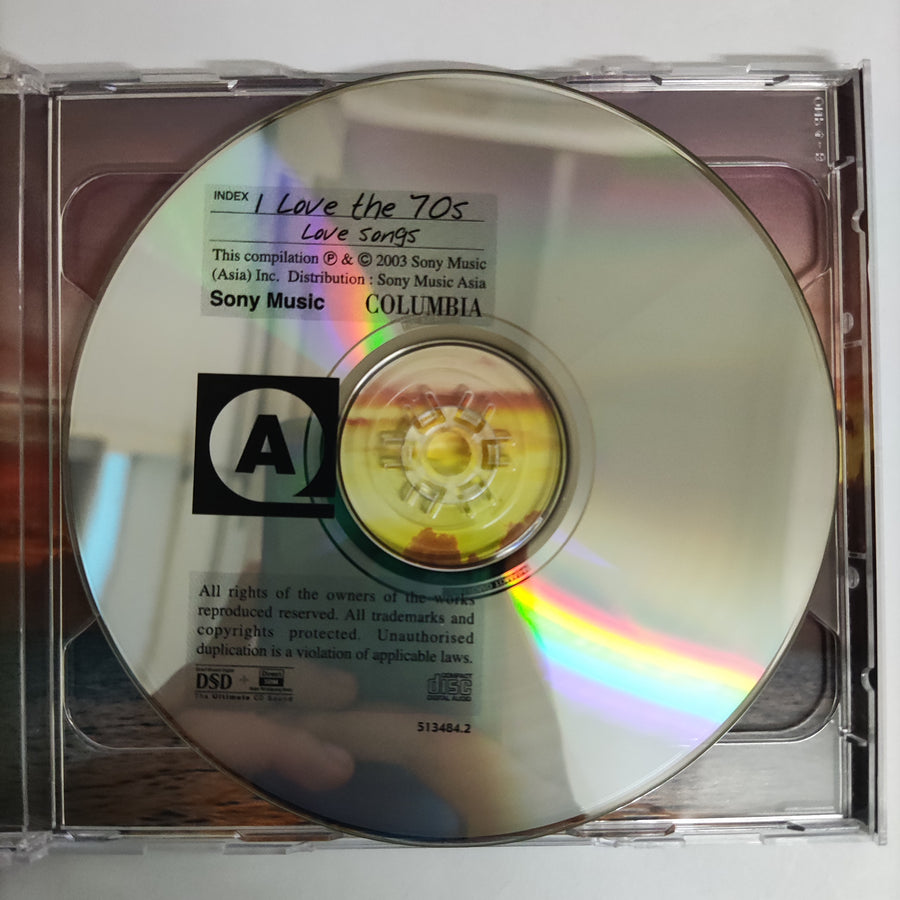 ซีดี Various - I Love The 70s: Love Songs CD VG+