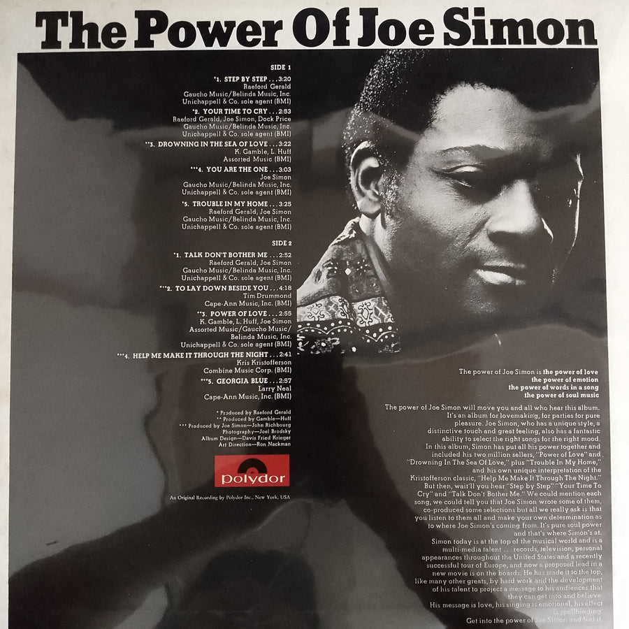 แผ่นเสียง Joe Simon - The Power Of Joe Simon Vinyl VG+