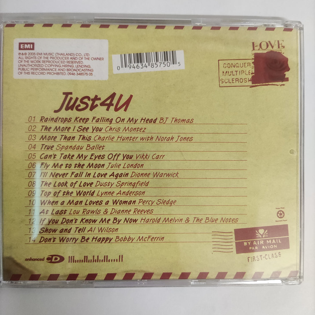 ซีดี Various - Just 4 U CD NM