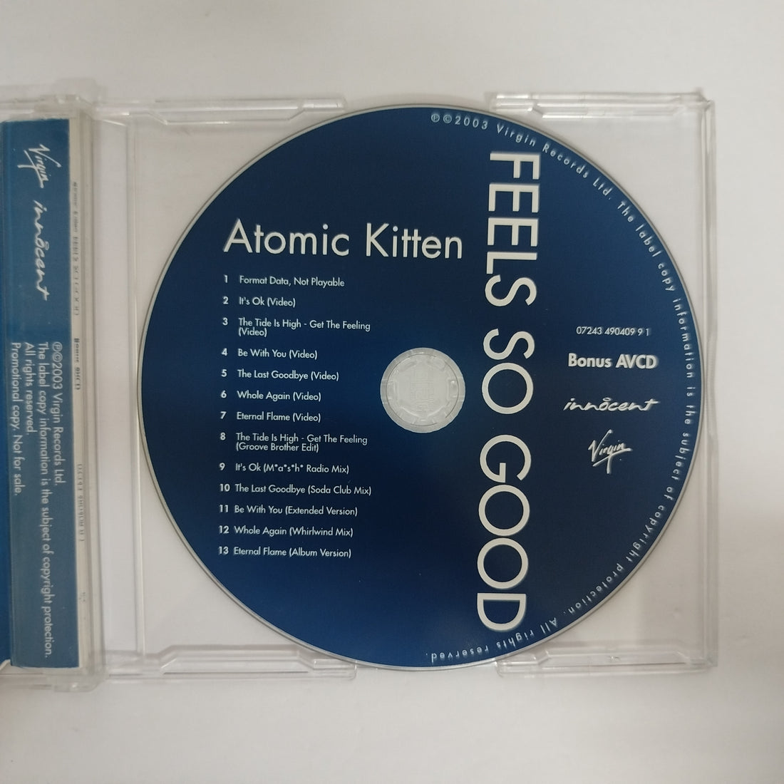 ซีดี Atomic Kitten - Feels So Good CD VG 1CD 1AVCD