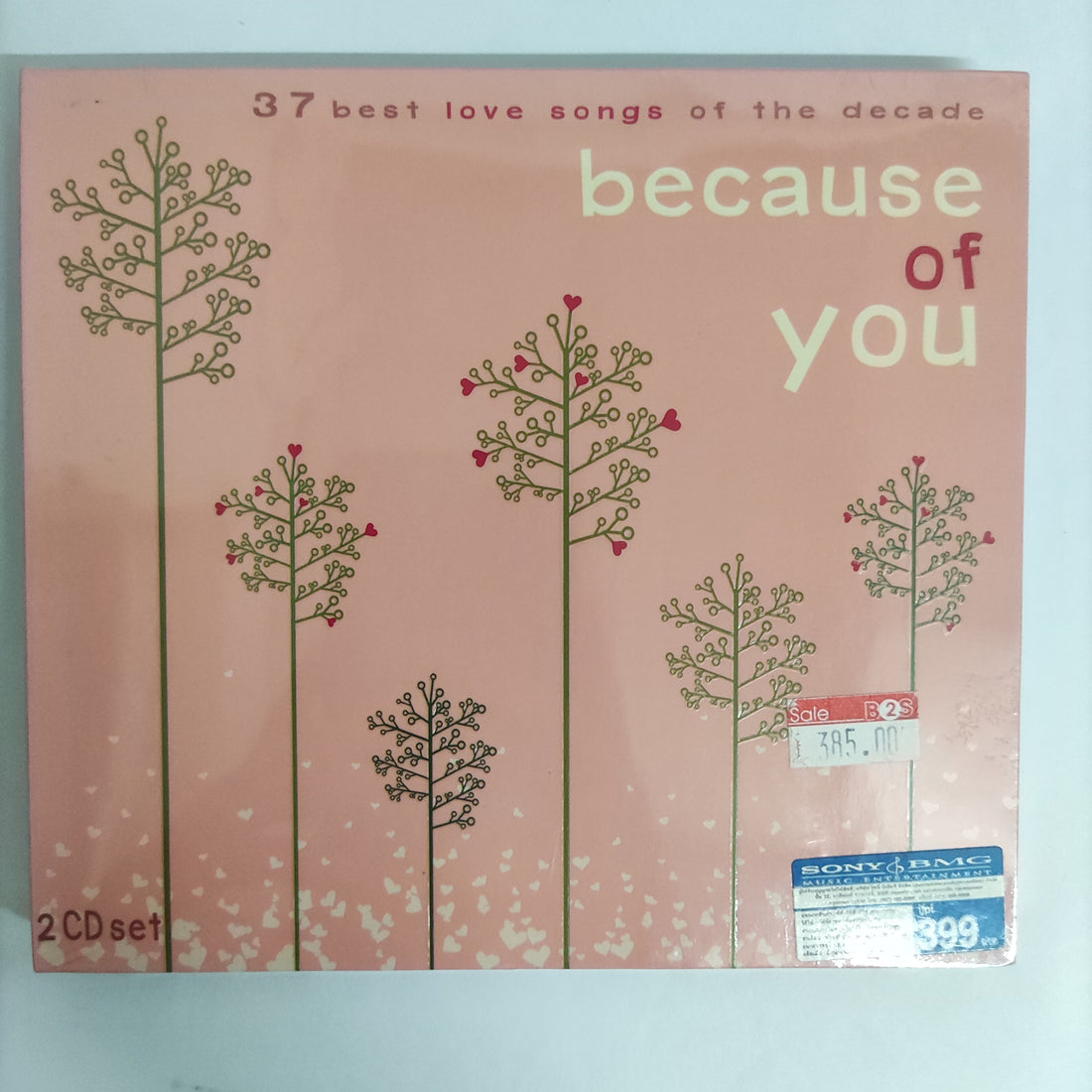 ซีดี Various - 37 Best Love Song Of The Decade Because Of You CD M 2CDs