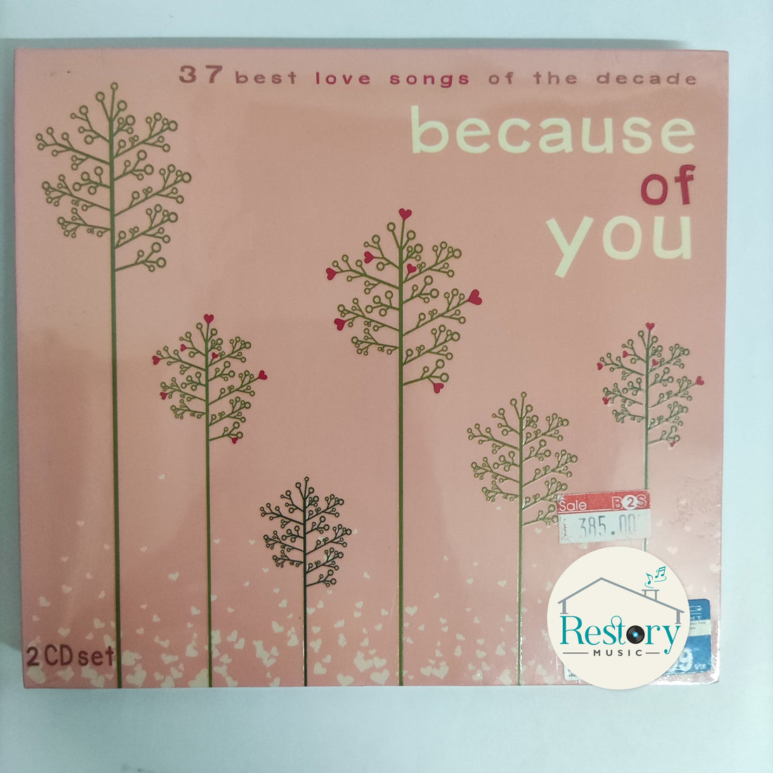 ซีดี Various - 37 Best Love Song Of The Decade Because Of You CD M 2CDs