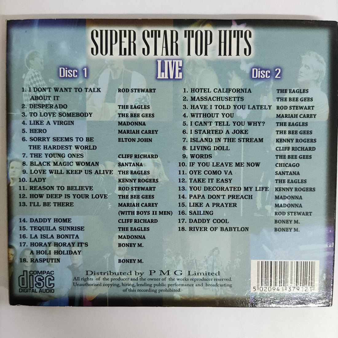 ซีดี Various - Super Star Top Hits Live Vol.2 CD VG+ 2CDs