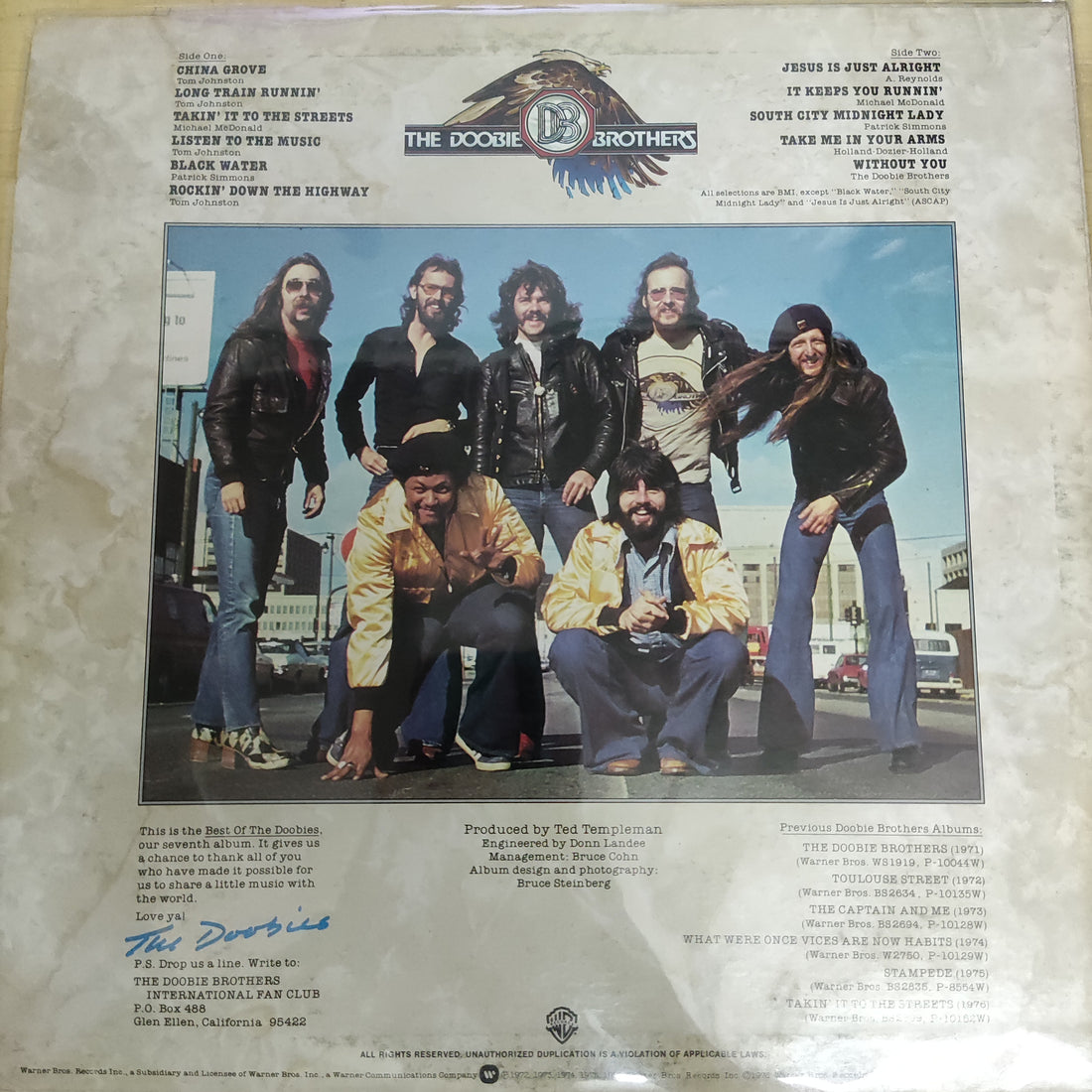 แผ่นเสียง The Doobie Brothers - Best Of The Doobies Listen To The Music Vinyl VG+