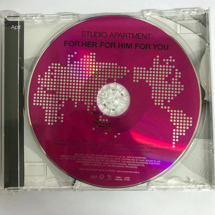 ซีดี Studio Apartment - For Her, For Him, For You (CD) (VG+)