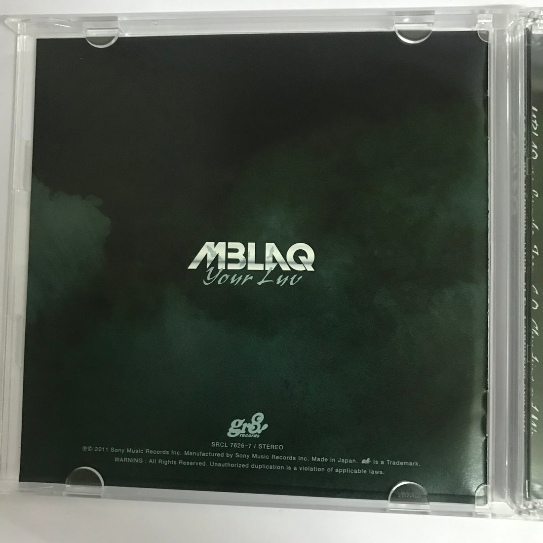 ซีดี MBLAQ - Your Luv  (CD) (VG+)