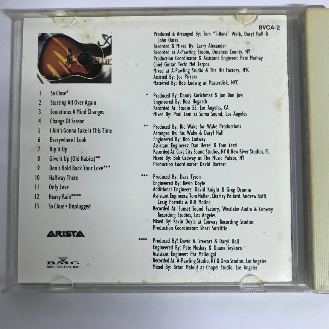 ซีดี Daryl Hall & John Oates - Change Of Season (CD) (VG+)