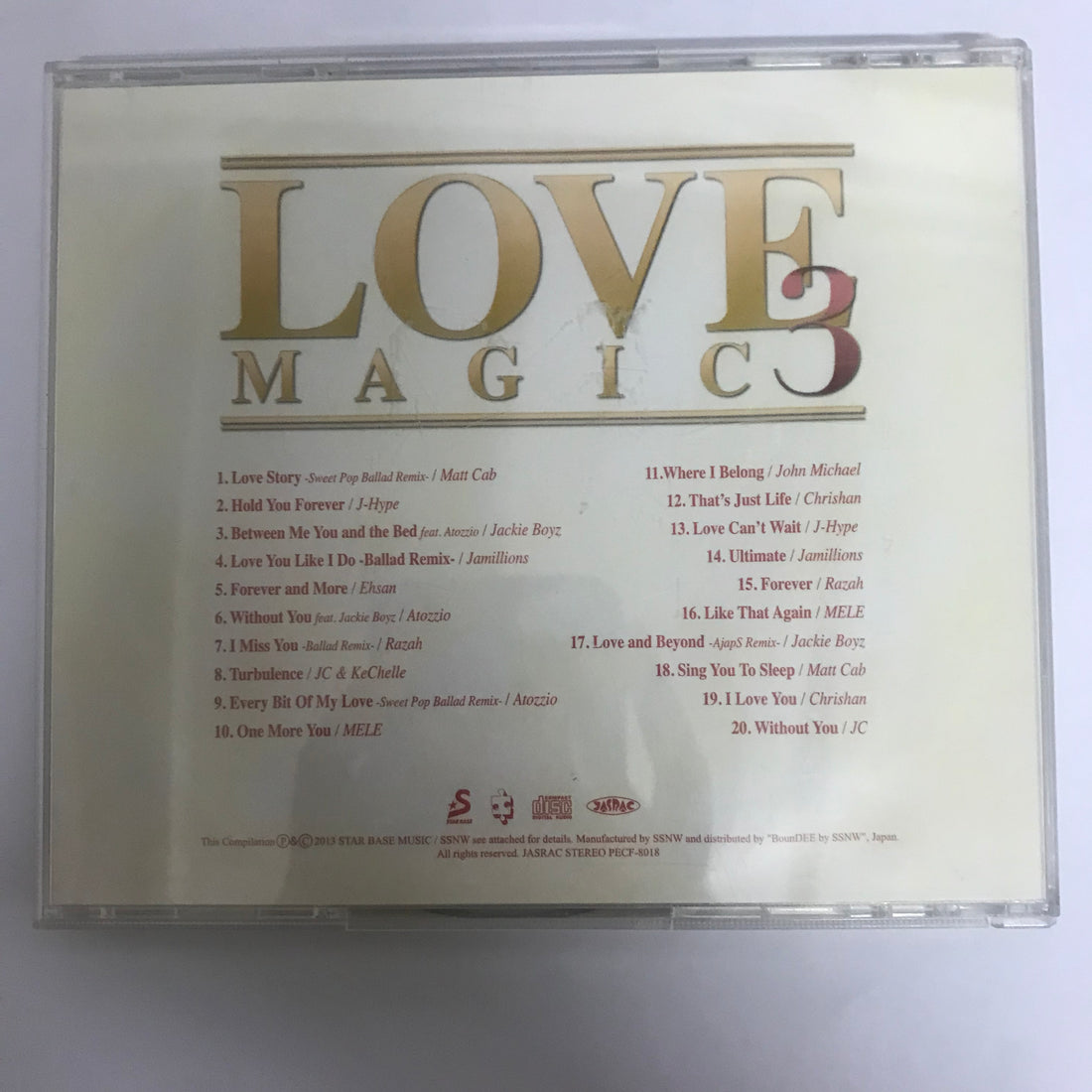 ซีดี Various - Love Magic 3 Star Base Music Ballad Collection (CD) (VG+)