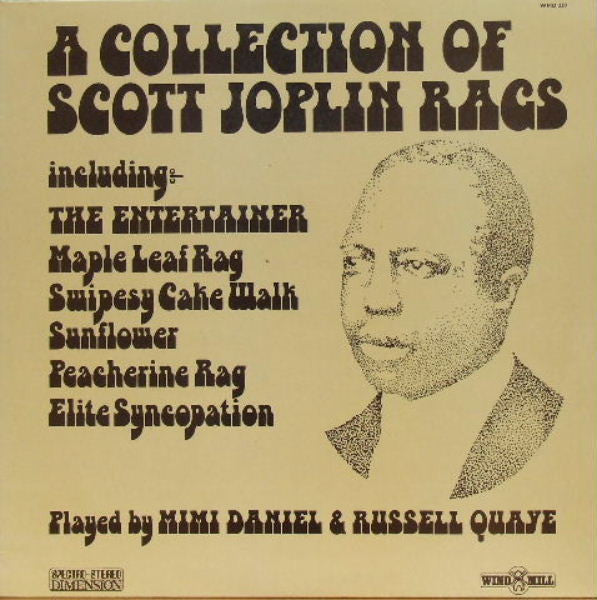 แผ่นเสียง Mimi Daniel And Russell Quaye - A Collection Of Scott Joplin Rags Vinyl VG+