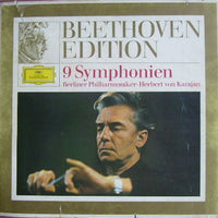 แผ่นเสียง Herbert von Karajan, Berliner Philharmoniker - Beethoven Edition - 9 Symphonien (Vinyl) (VG+) (9LPs)