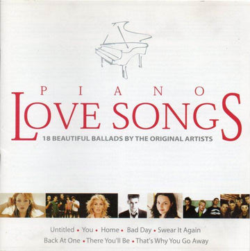 ซีดี Various - Piano Love Songs (CD) (VG+)