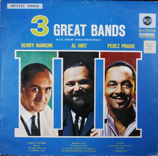 แผ่นเสียง Henry Mancini / Al Hirt / Perez Prado - 3 Great Bands Vinyl VG+
