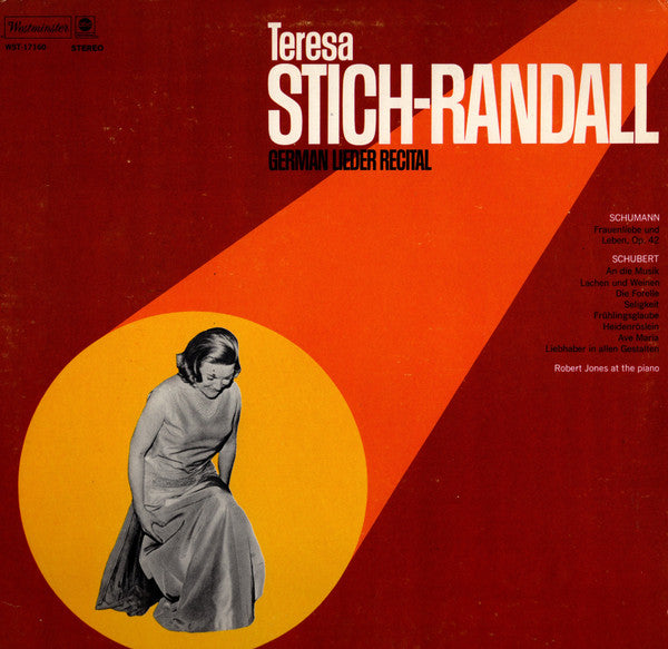 แผ่นเสียง Teresa Stich-Randall / Franz Schubert / Robert Schumann - German Lieder Recital Vinyl VG+