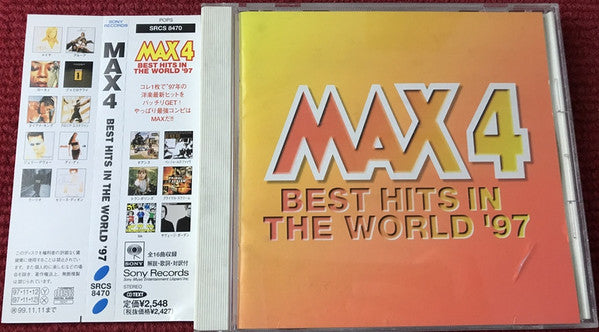 ซีดี Various - MAX 4 Best Hits In The World '97 CD VG+