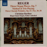 ซีดี Max Reger / Christian Barthen - Organ Works Volume 16 - Three Organ Pieces, Op. 7 Method Of Trio Playing / Three Chorale Preludes, Op. 67, Nos. 36-38 CD VG+