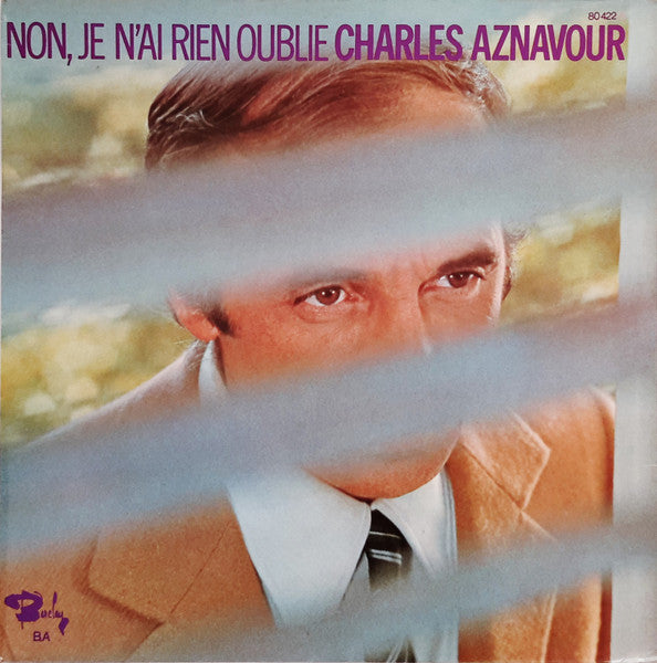 แผ่นเสียง Charles Aznavour - Non, Je N'ai Rien Oublié Vinyl VG+