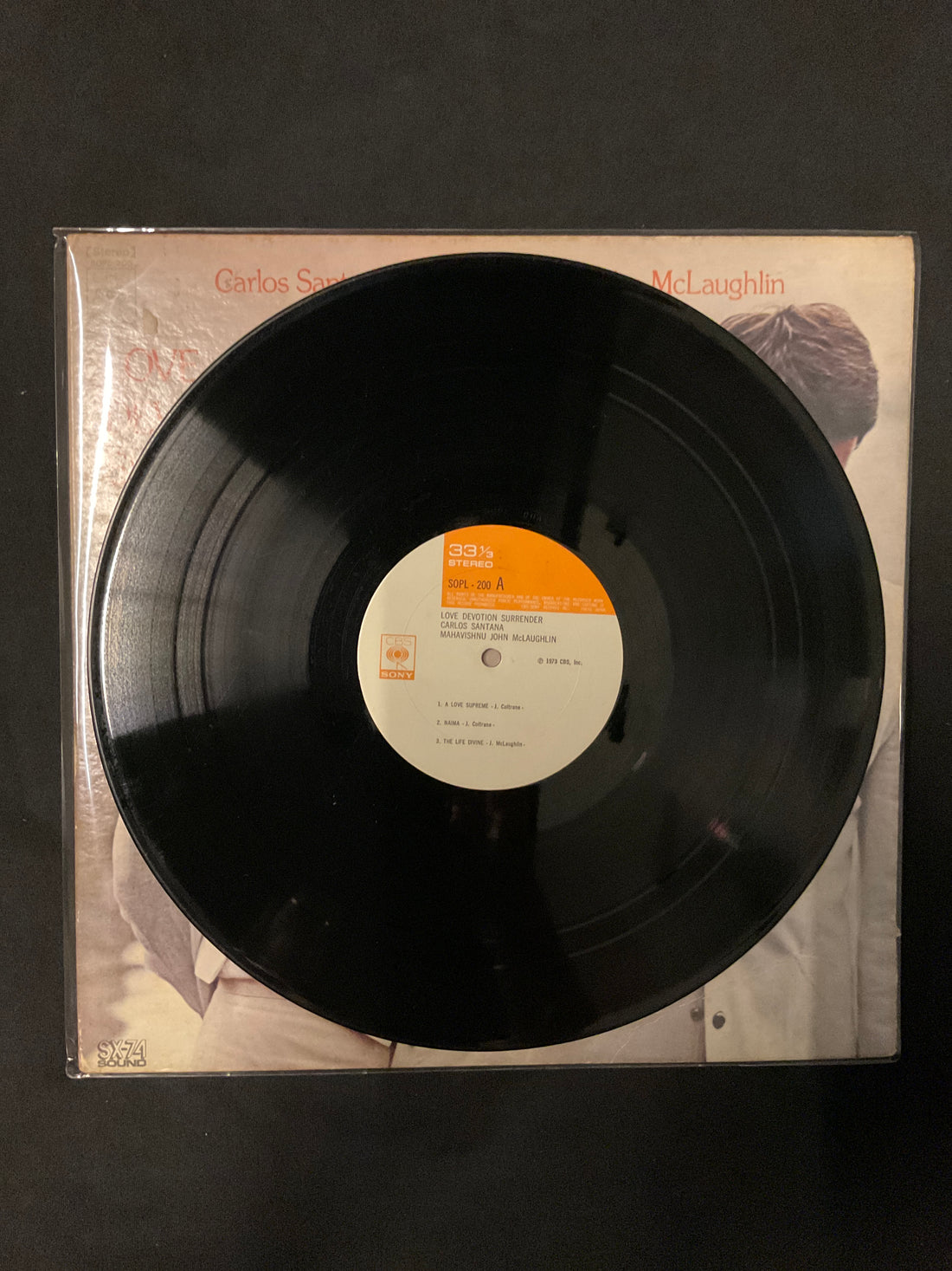 แผ่นเสียง Carlos Santana, John McLaughlin - Love Devotion Surrender Vinyl VG+