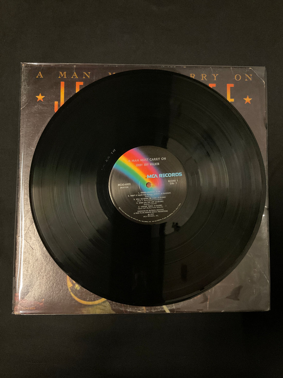แผ่นเสียง Jerry Jeff Walker - A Man Must Carry On Vinyl VG+