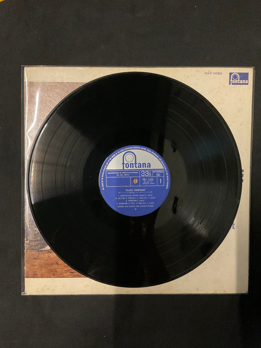 แผ่นเสียง Les Swingle Singers Perform With The Modern Jazz Quartet - Place Vendome Vinyl VG+