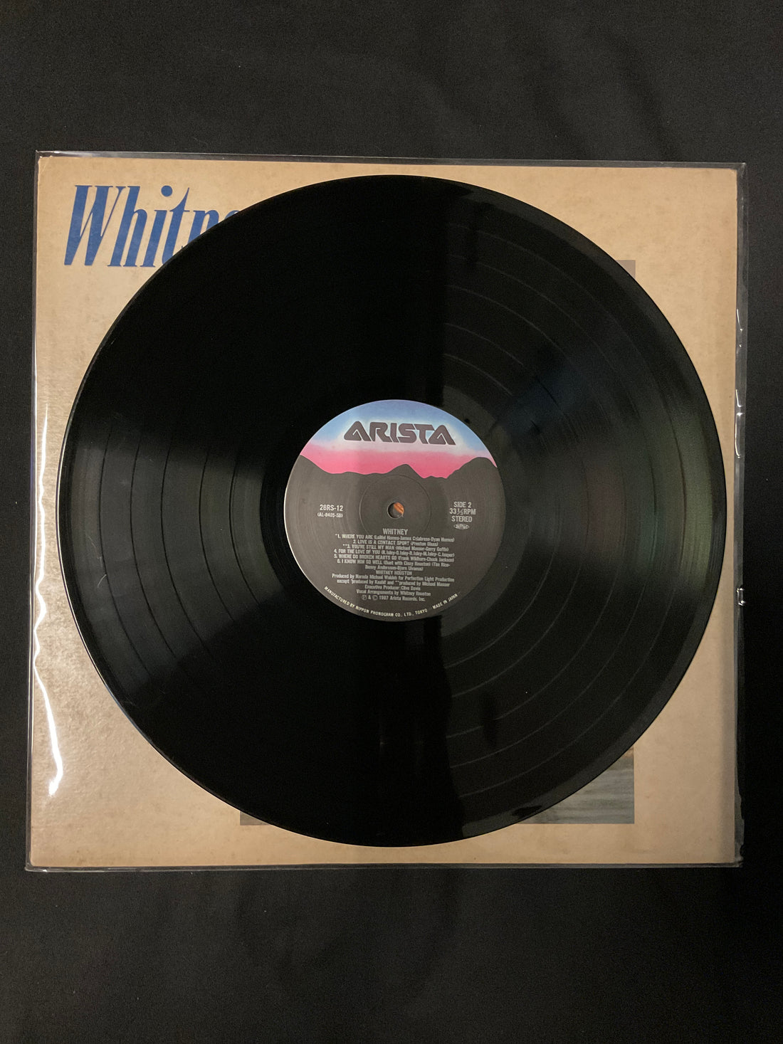 แผ่นเสียง Whitney Houston - Whitney Houston = そよ風の贈りもの Vinyl VG+