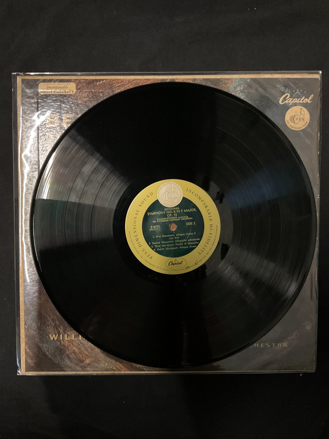 แผ่นเสียง Ludwig van Beethoven - William Steinberg Conducting Pittsburgh Symphony Orchestra - Symphony No.5 In C Minor / Symphony No.8 In F Major Vinyl VG+