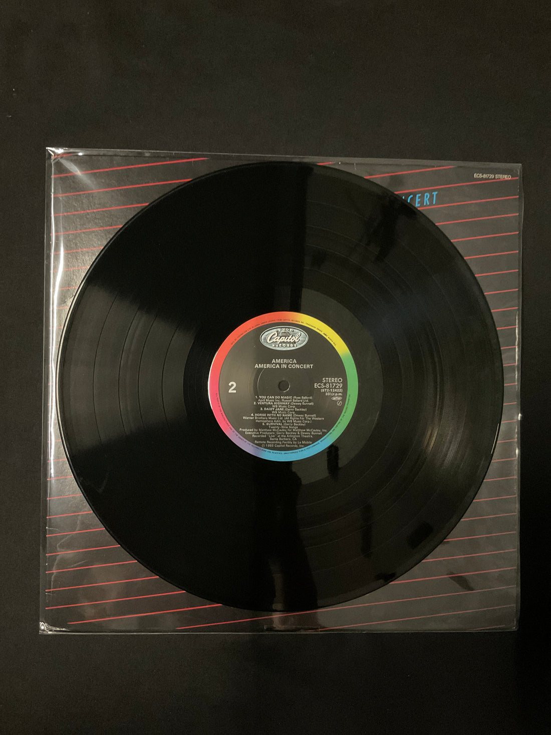 แผ่นเสียง America - America In Concert Vinyl VG+