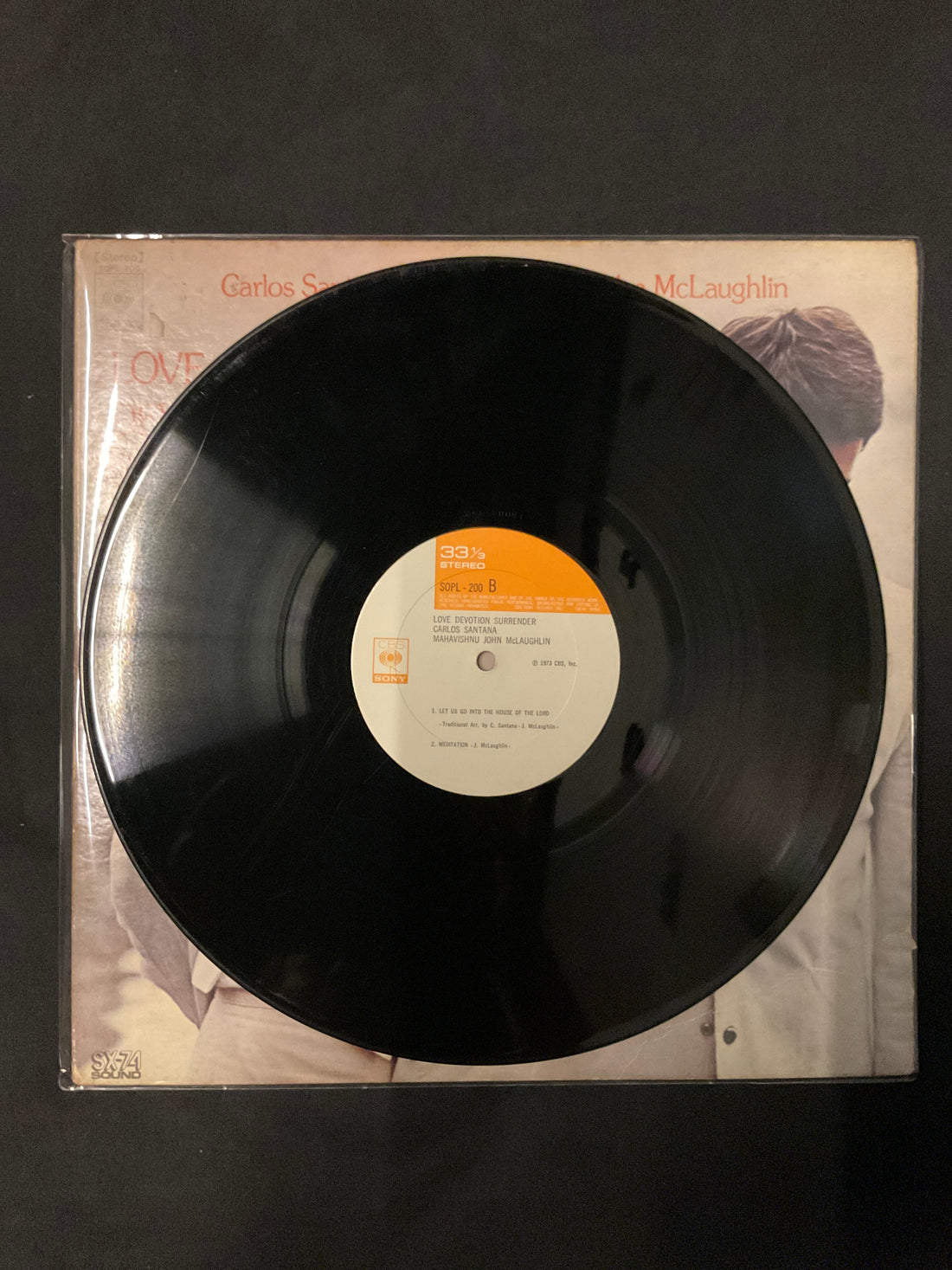 แผ่นเสียง Carlos Santana, John McLaughlin - Love Devotion Surrender Vinyl VG+