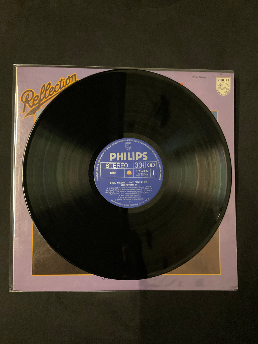 Paul Mauriat - Reflection 18 Love Sound Hit Vinyl VG+