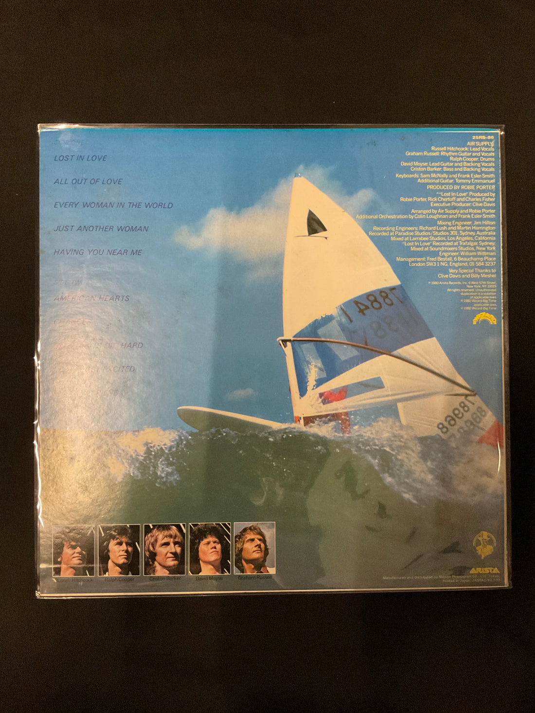 Air Supply = Air Supply - Lost In Love = ロスト・イン・ラヴ Vinyl VG+