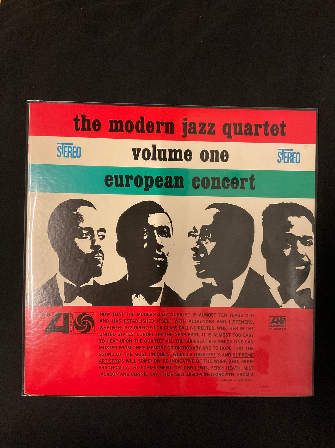 The Modern Jazz Quartet - European Concert : Volume One Vinyl VG+