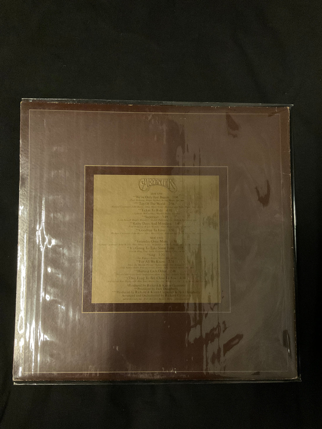 แผ่นเสียง Carpenters - The Singles 1969-1973 Vinyl VG+