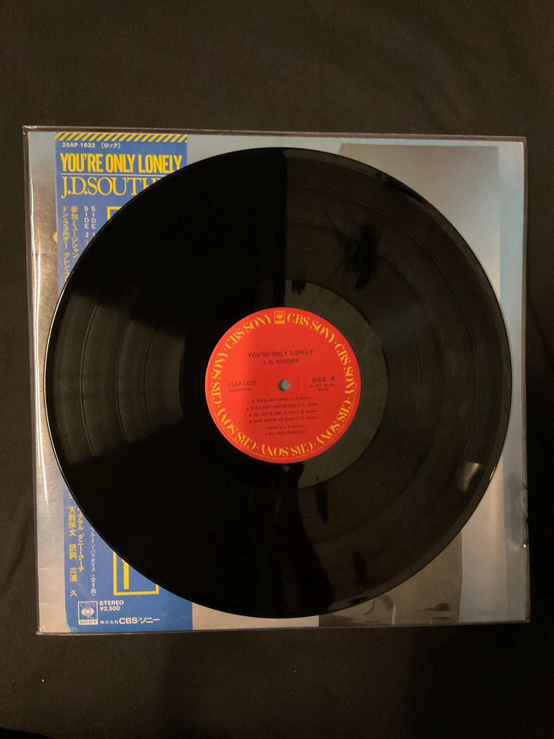 แผ่นเสียง John David Souther - You're Only Lonely Vinyl VG+