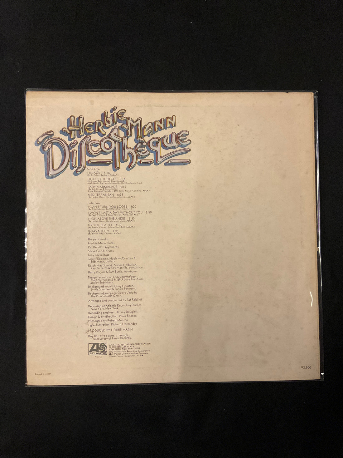 แผ่นเสียง Herbie Mann - Discothèque Vinyl VG+