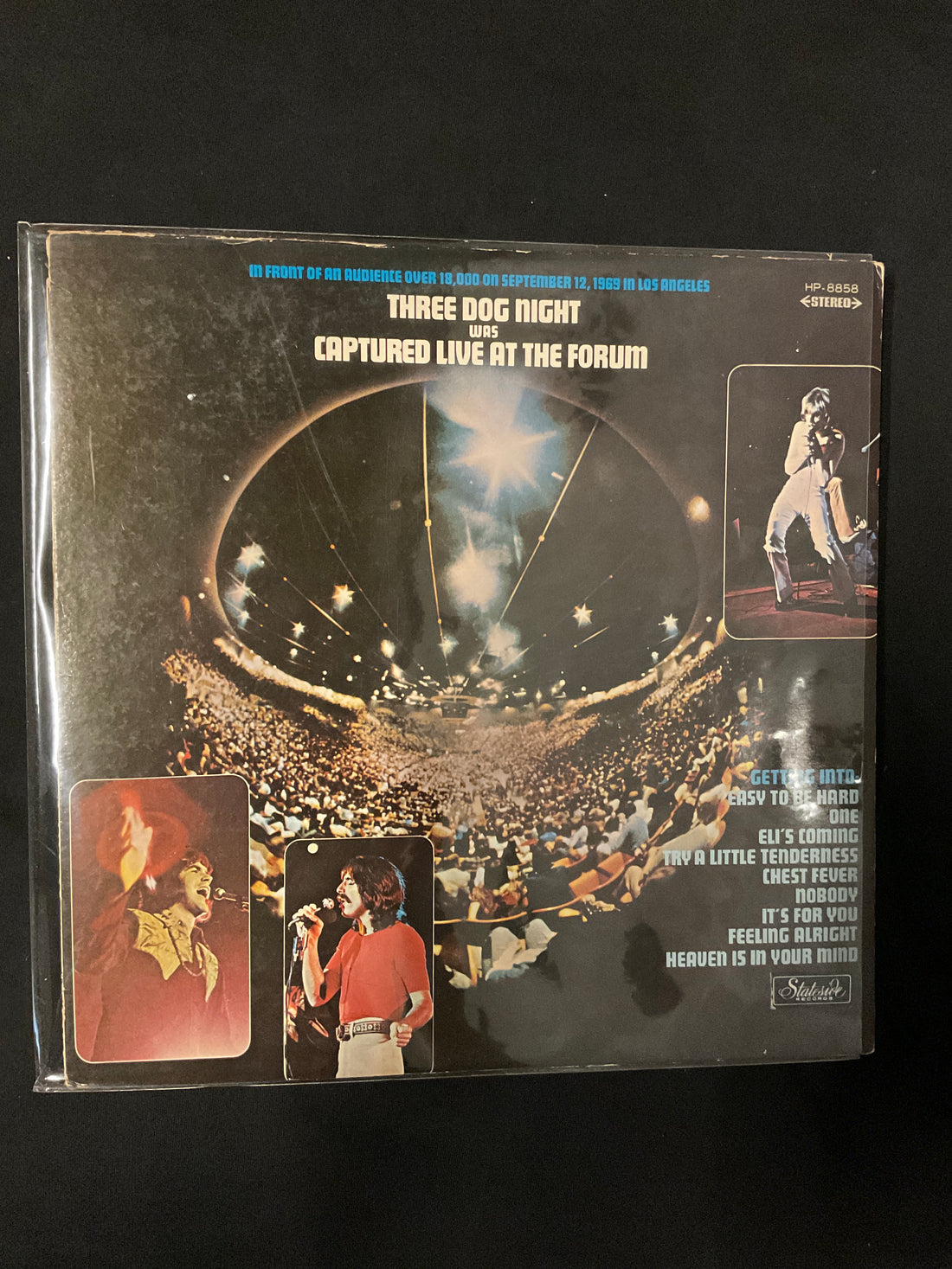 Three Dog Night - Captured Live At The Forum Vinyl VG+ แผ่นสี