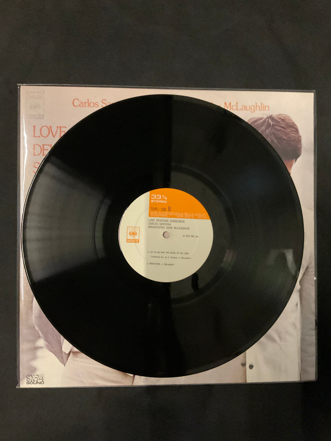 Carlos Santana, John McLaughlin - Love Devotion Surrender Vinyl VG+