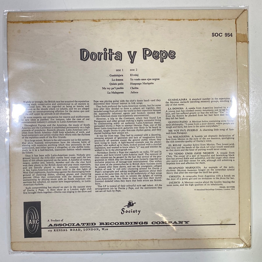 แผ่นเสียง Dorita Y Pepe - Dorita Y Pepe (Vinyl) (VG)