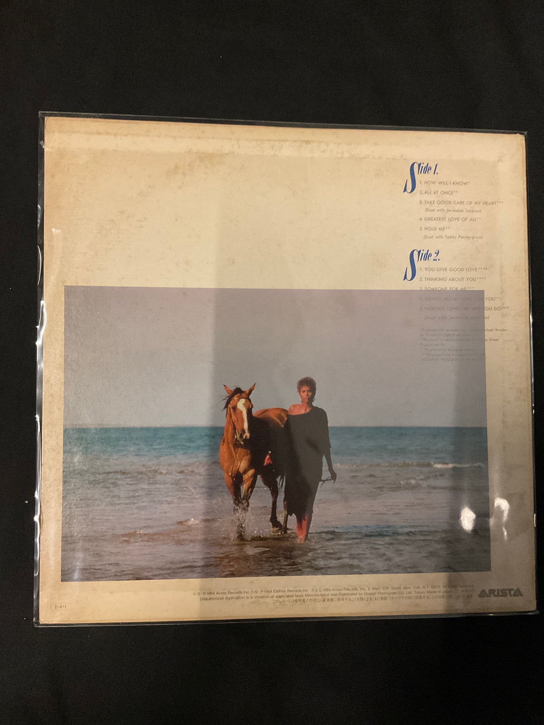 แผ่นเสียง Whitney Houston - Whitney Houston = そよ風の贈りもの Vinyl VG+