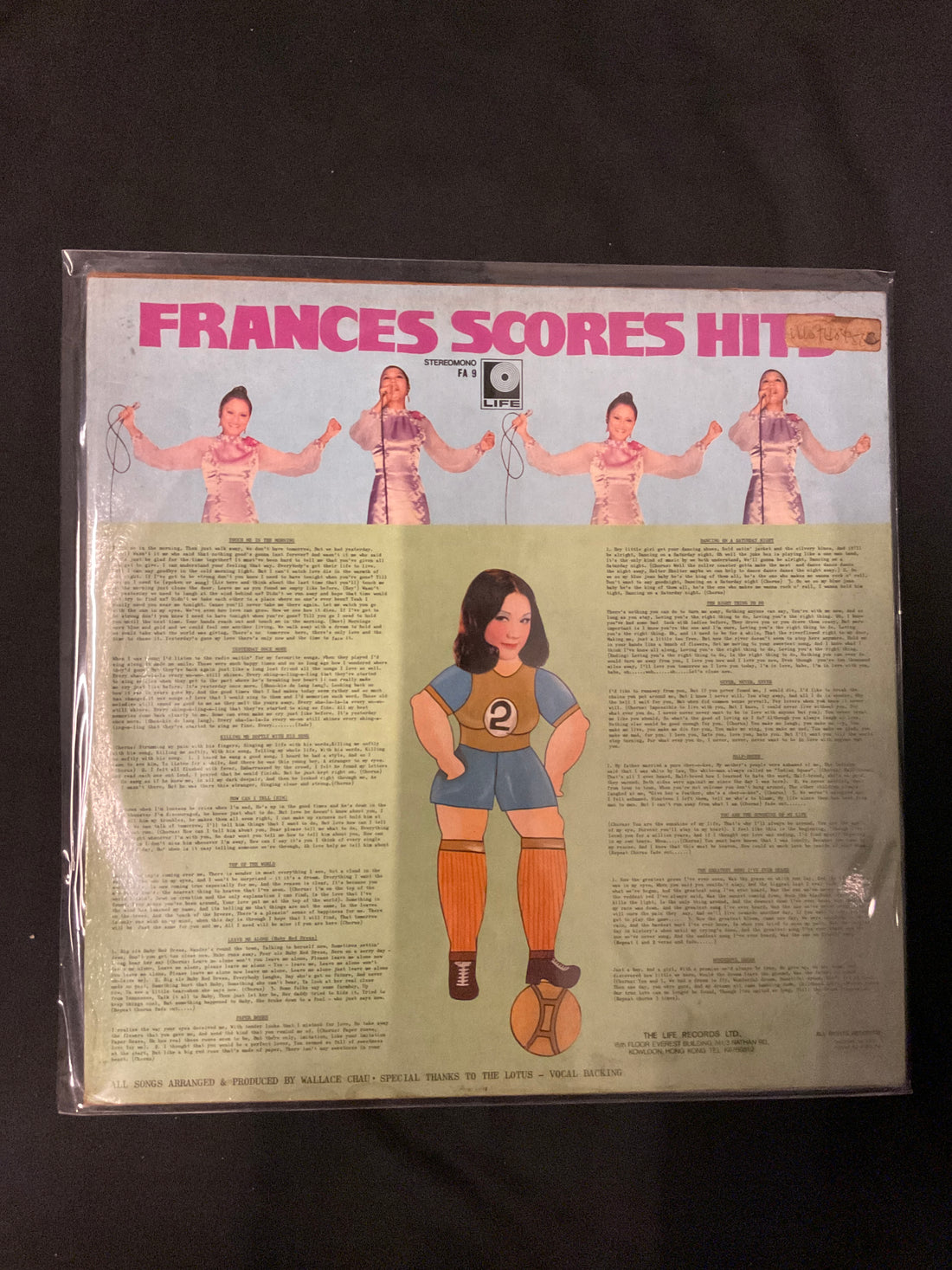 แผ่นเสียง Frances Yip - Scores Hits Vinyl VG+