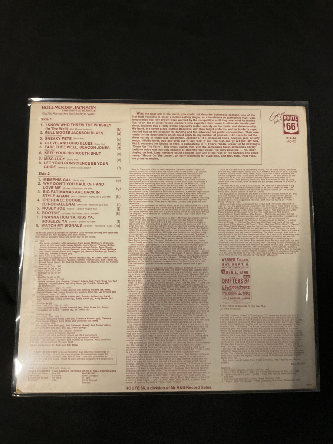 แผ่นเสียง Bull Moose Jackson & His Buffalo Bearcats - Big Fat Mamas Are Back In Style Again Vinyl VG+