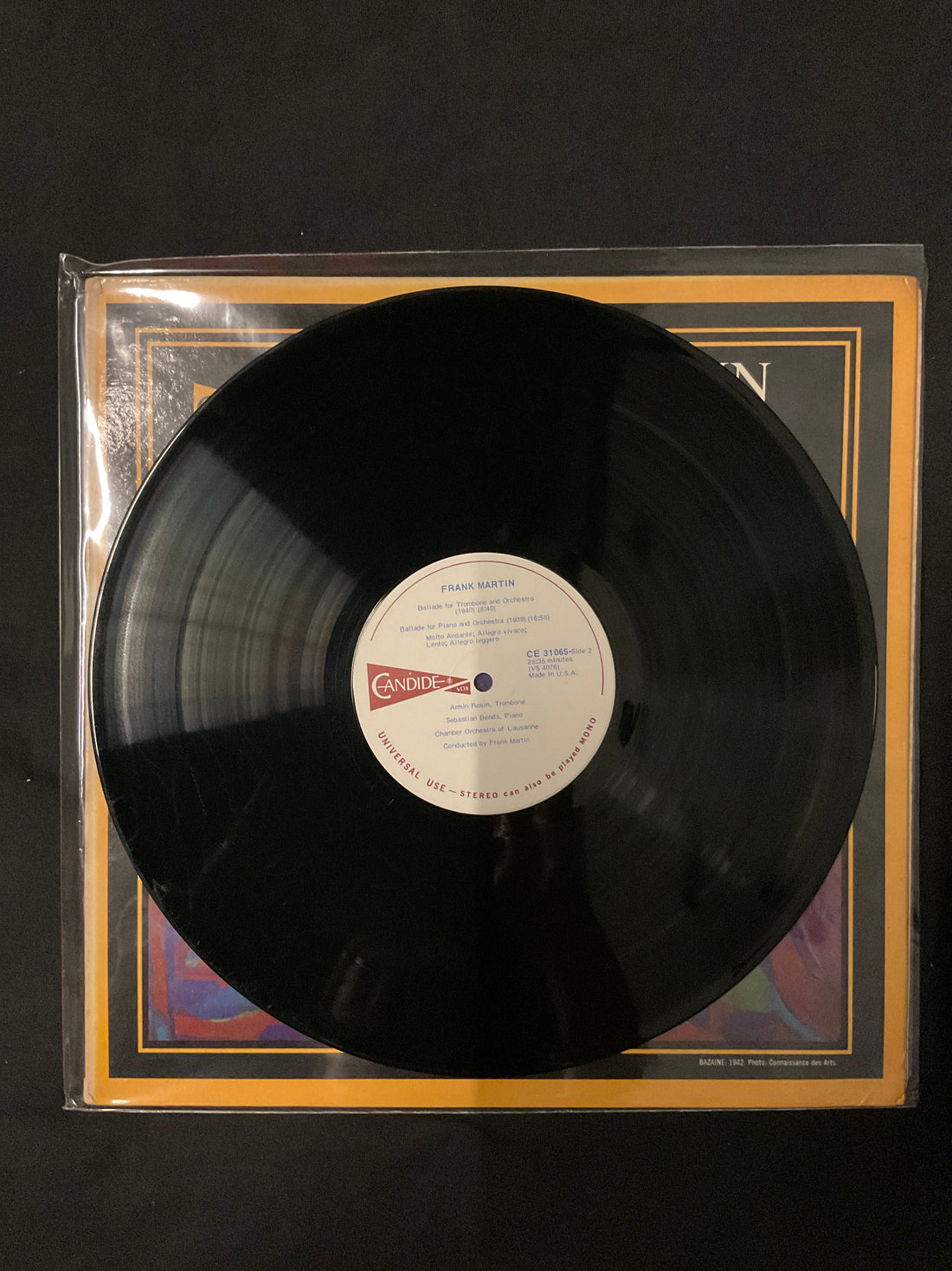 แผ่นเสียง Frank Martin - Harpsichord Concerto / Ballade For Trombone & Orchestra / Ballade For Piano & Orchestra Vinyl VG+