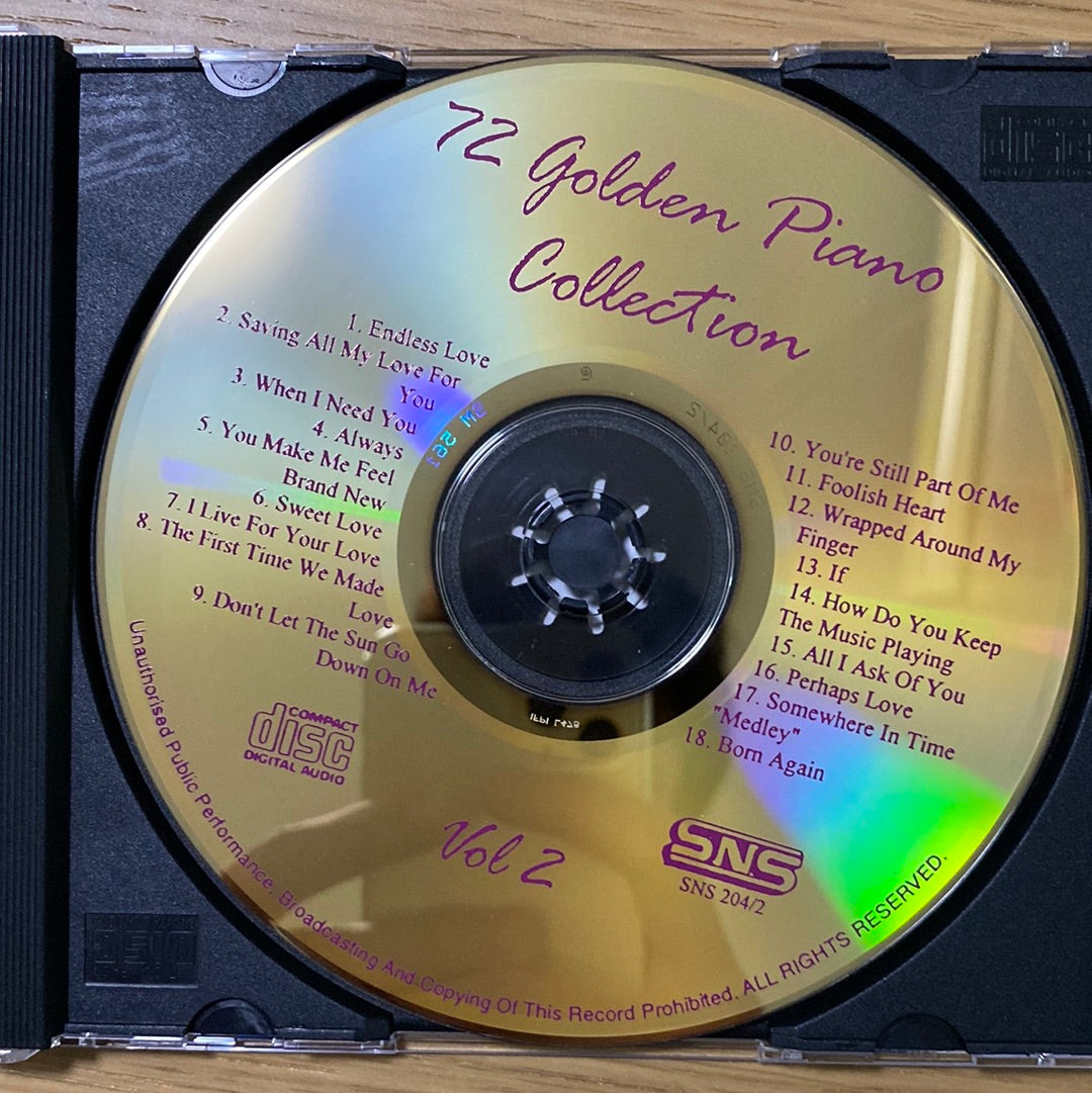 ซีดี Various - Lovers Romance 72 Golden Piano Collection (CD)(NM)(Box Set)