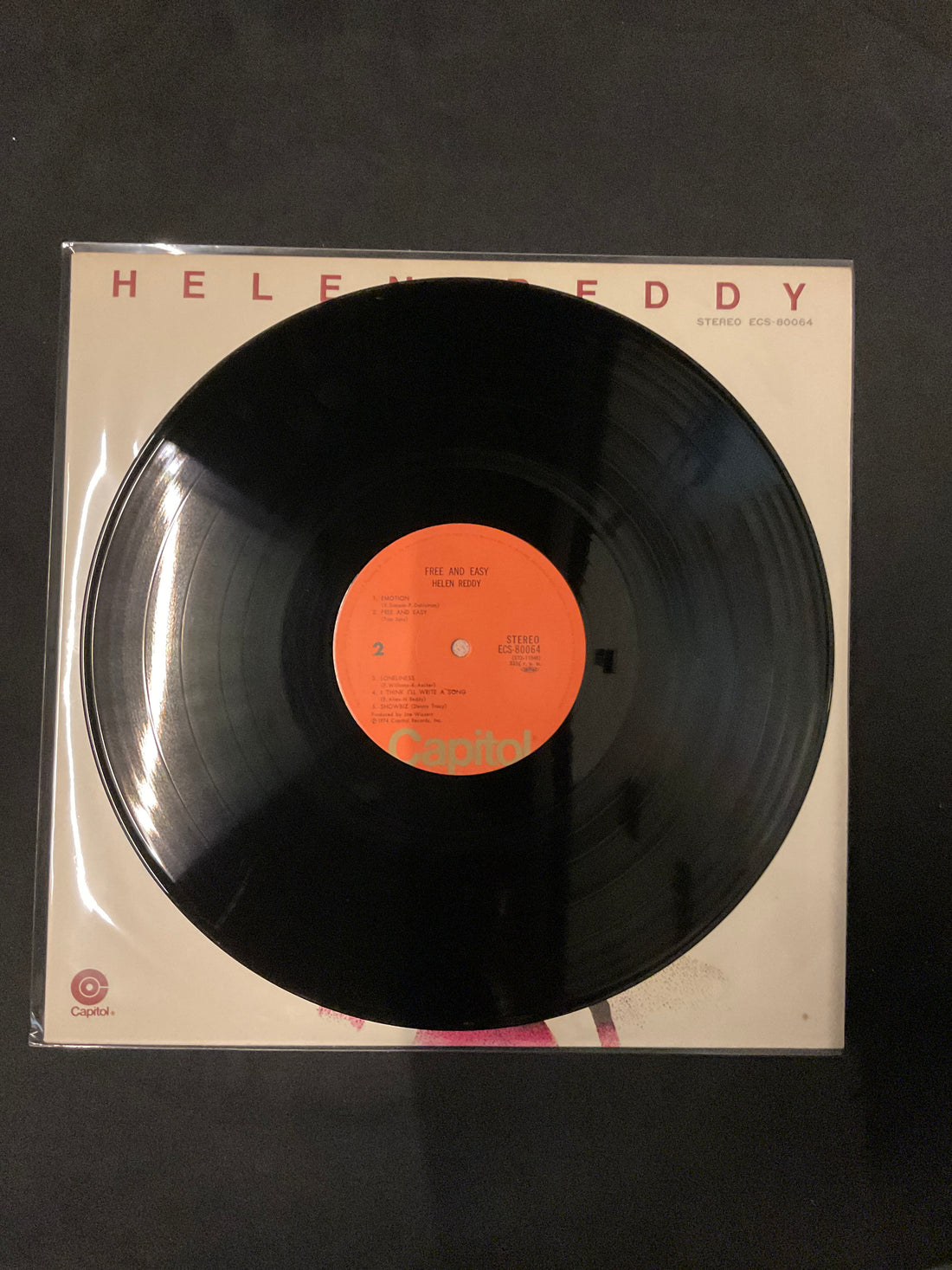 แผ่นเสียง Helen Reddy - Free And Easy Vinyl VG+