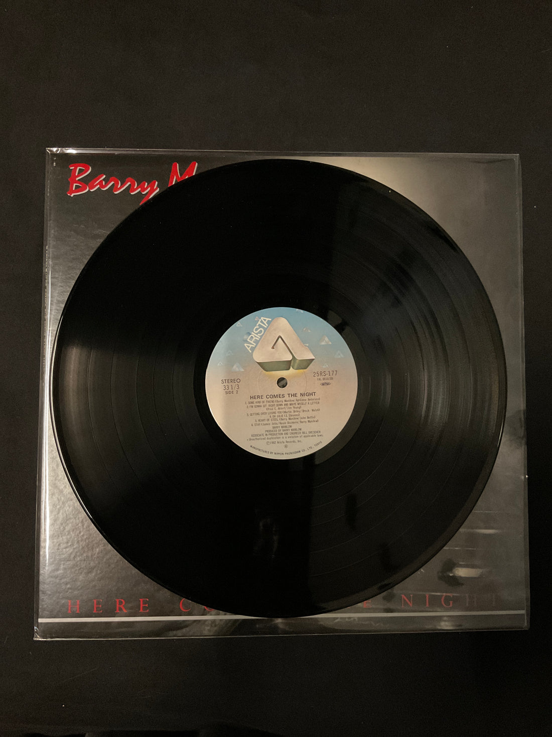 แผ่นเสียง Barry Manilow - Here Comes The Night Vinyl VG+