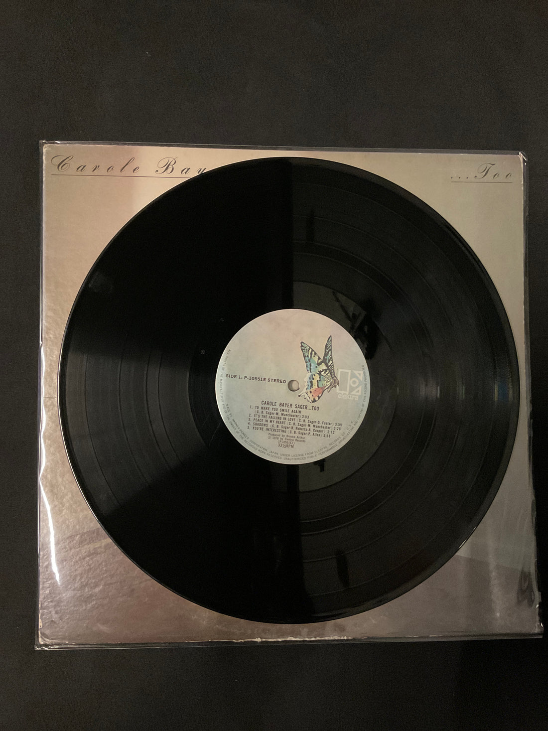 แผ่นเสียง Carole Bayer Sager - ...Too Vinyl VG+