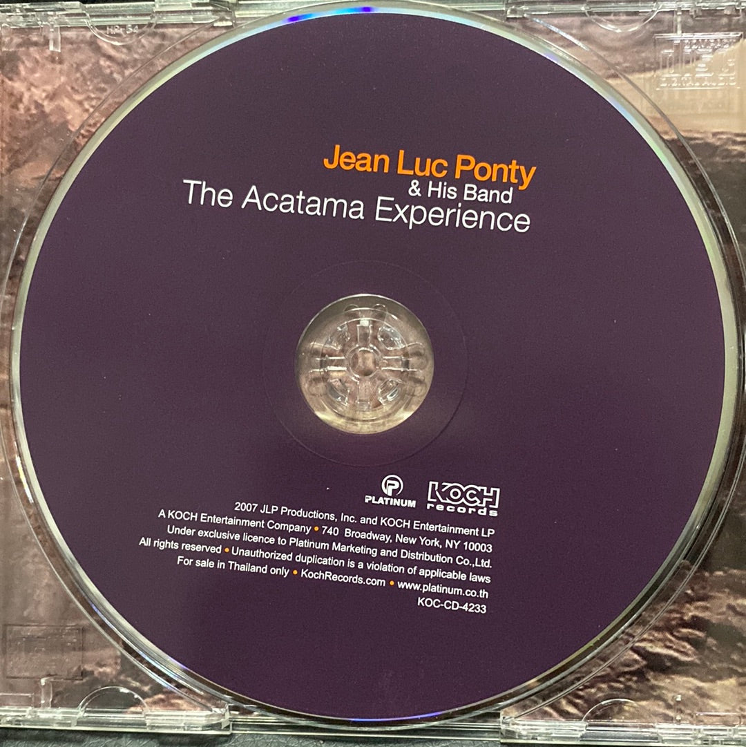 ซีดี Jean-Luc Ponty & His Band - The Acatama Experience (CD) (VG+)