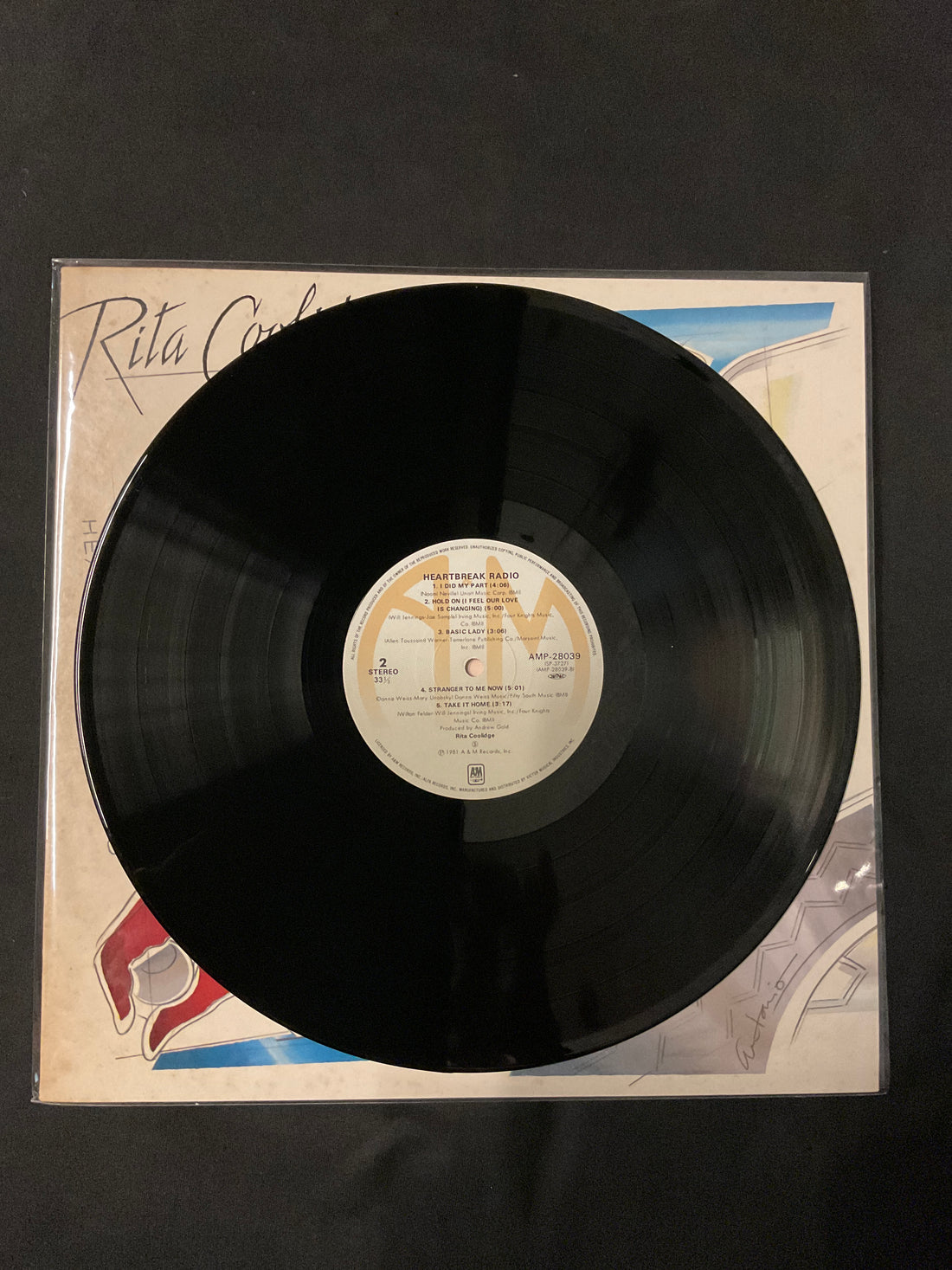 แผ่นเสียง Rita Coolidge = Rita Coolidge - Heartbreak Radio = ハートブレイク・ラジオ Vinyl VG+